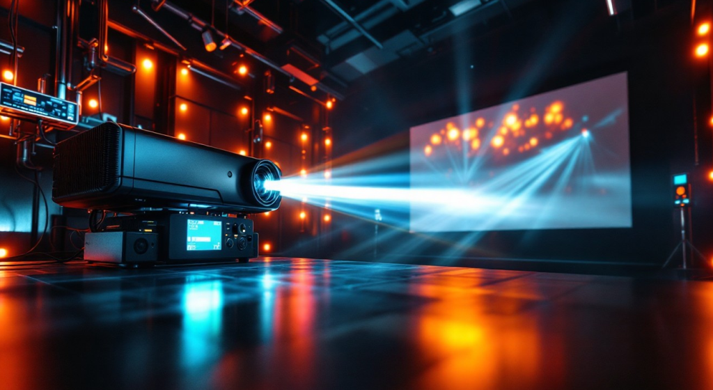 PROJECTOR SCREEN DUO AT NANOTHEATRE